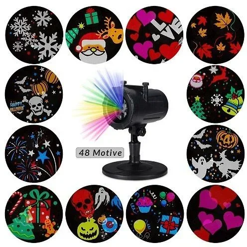 "LED-Laser-Lichtprojektor Innen/Außen image"