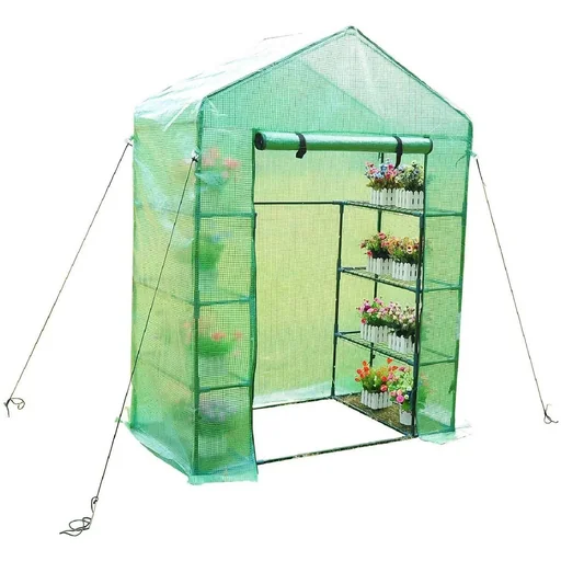 "Pflanzenhaus Gewächshaus mit 4 Regalfachböden image"