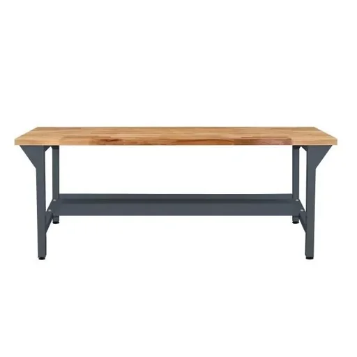 "Werkbank / Arbeitstisch Grundmodell, RAL7016, H850xT750xL1500mm image"