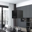 Flache Küchenhaube mit Berührungssensor LCD 37 cm Stahl