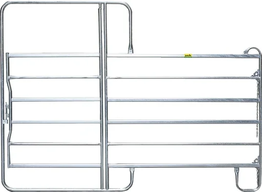 Weidepanel Panel-6, 3,00 m breit mit Tor, 2,20 m hoch