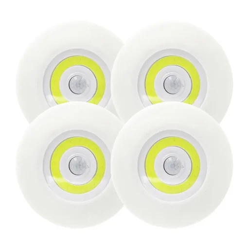 "LED Leuchten 4er Set mit Bewegungsmelder und Lichtsensor image"