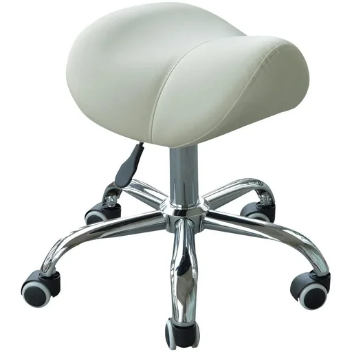 "Sattelhocker - Rollhocker gepolstert höhenverstellbar beige image"