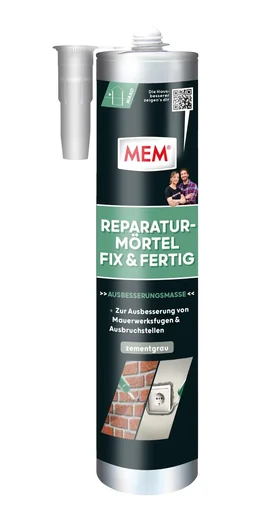 "Reparatur-Mörtel, Fix & Fertig, zementgrau, 300 ml Kartusche image"