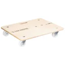 Transporthilfe MM 1332, 59-86 x 49 x 11 cm ausziehbar, harte Rollen Ø 75 mm, Rollenlager, Birke FSC®, Tragkraft 200 kg