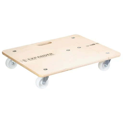 "Transporthilfe MM 1332, 59-86 x 49 x 11 cm ausziehbar, harte Rollen Ø 75 mm, Rollenlager, Birke FSC®, Tragkraft 200 kg image"