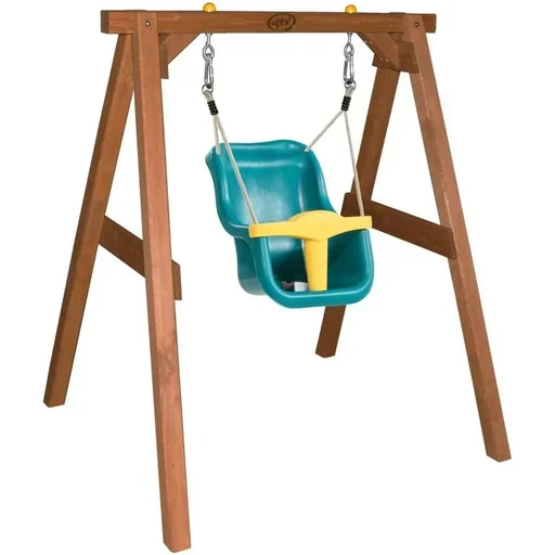 "Babyschaukel Braun mit Sitz image"