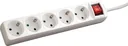 Steckdosenleiste 5-fach, weiß