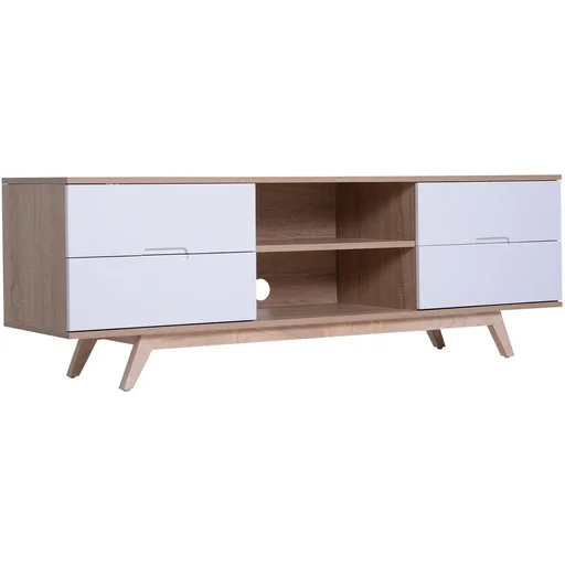 "Fernsehtisch Fernsehschrank TV-Board Lowboard TV-Schrank Unterschrank 4 x Schublade 2 x Ablage 150 x 40 x 50 cm image"