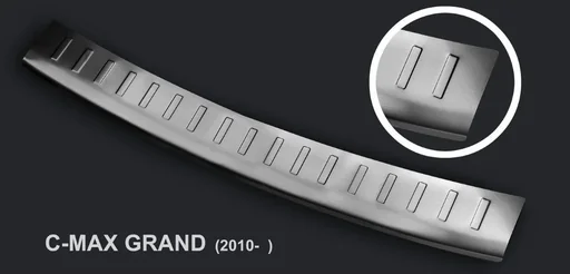 "Ladekantenschutz Ford Focus III MK3 Turnier / Edelstahl, Baujahr 2010-2015, FL 2015-2018 image"