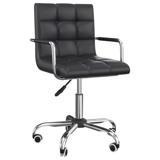 "Drehhocker Kosmetikhocker Rollhocker Arbeitshocker in schwarz image"