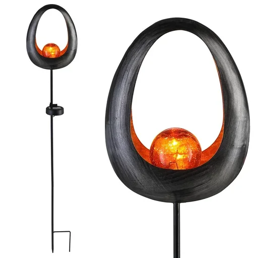 "Solarleuchte Flammeneffekt Kreis image"
