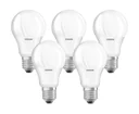 LED Glühlampe mit 8,5 Watt, E27, warmweiß - 5 Stück