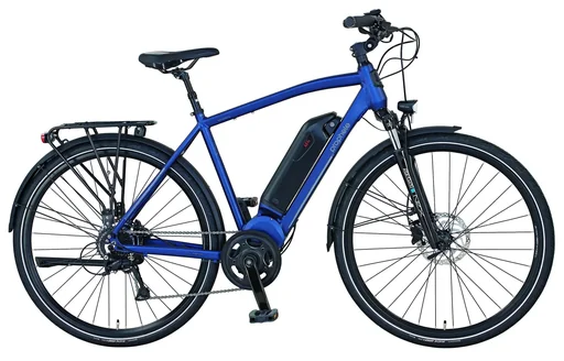 "Herren Trekking E-Bike, 28 Zoll, Rahmenhöhe 52 cm, 8 - Gang Kettenschaltung, blau, ENTDECKER 21.EMT.10 image"