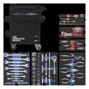 Werkstattwagen - 5 Schubladen, bestückt mit 6 Modulen, 103-teilig