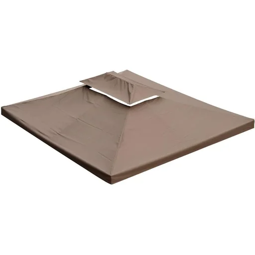 "Ersatzdach für Metall-Gartenpavillon 3x4m kaffeebraun image"