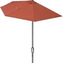 Halbkreisförmiger Sonnenschirm Terracotta UV-Schutz 50+