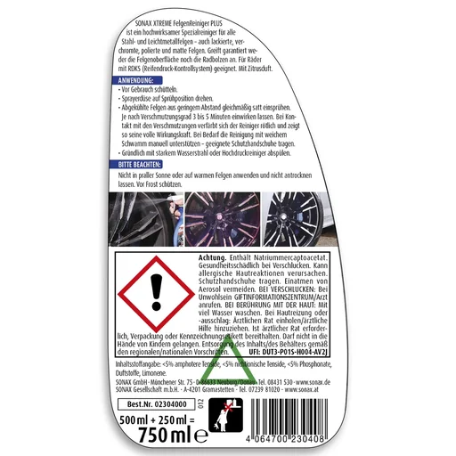 "XTREME Felgenreiniger PLUS 750 ml image"