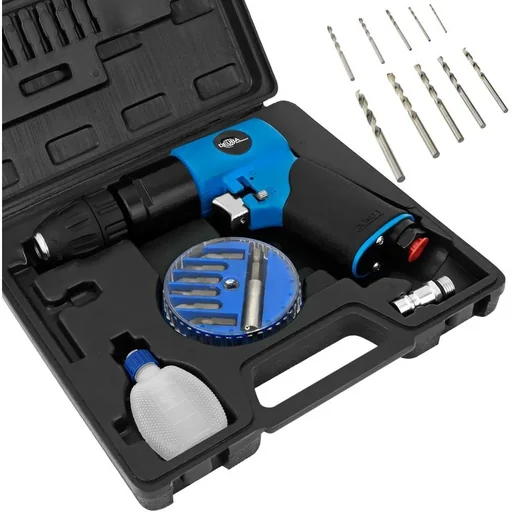 "Pneumatisches Bohrerset 20-teilig mit Zubehör und Koffer image"