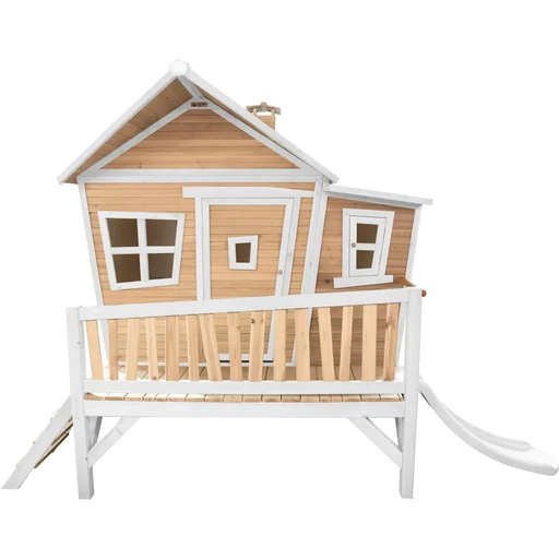 "Emma Spielhaus Braun/Weiß - Weiße Rutsche image"