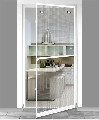 "Insektenschutztür 100 x 210 cm geteilt, weiß image"