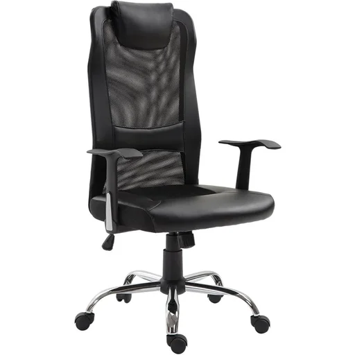 "Bürostuhl Drehstuhl höhenverstellbar Schreibtischstuhl Gaming Stuhl ergonomisch PU schwarz 51 x 60,8 x (112 122) cm image"