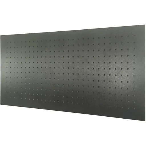 "Stahlwerkzeugtafel GL1200 - Gelocht - 55x120x2 cm - Schwarz image"