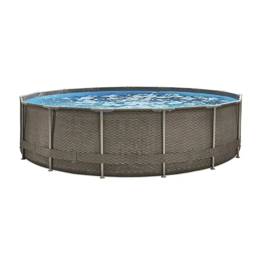 "Active Frame Pool Ø457 x 106 cm rattan braun image"