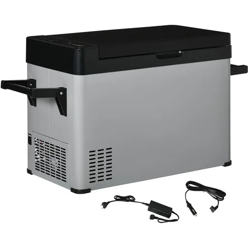 "Kühlbox Electric - 50Liter - mit LCD-Display und 2 Betriebsarten - 110-240V - Grau/Schwarz image"