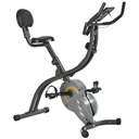 Heimtrainer, 2-in-1 Fahrradtrainer 6 kg Schwungrad, Trimmrad mit 16 stufig einstellbarem Magnetwiderstand und 1 Paar Spa