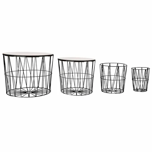 "Couchtische 4 Stück schwarz image"