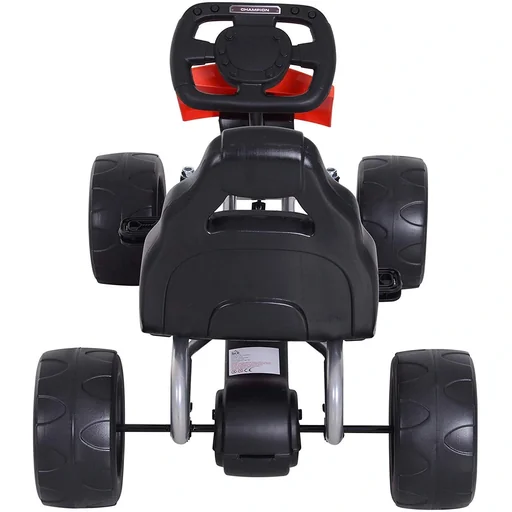 "Kinder Go-Kart Tretauto Kinderfahrzeug mit Pedalen 4 Räder Metall + Kunststoff Rot 3 8 Jahre image"