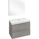 Concept Badezimmermöbel met spiegel 60cm - gris/Weiss