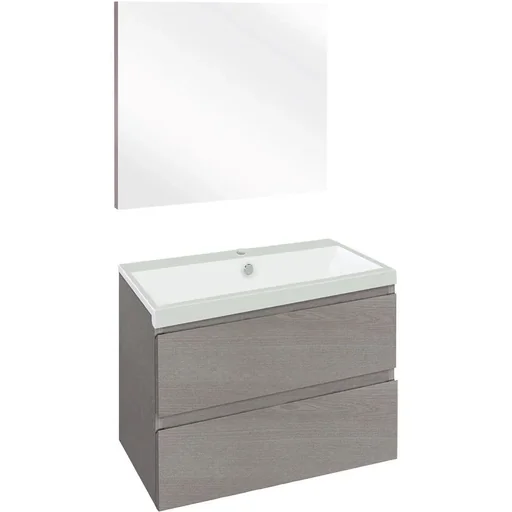 "Concept Badezimmermöbel met spiegel 60cm - gris/Weiss image"