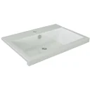 Concept Waschbecken Polybeton 80cm Weiss