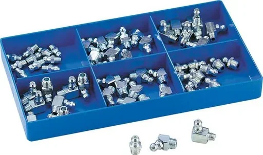 "Schmiernippel Sortiment 60-teilig, im Kunststoff Kasten image"