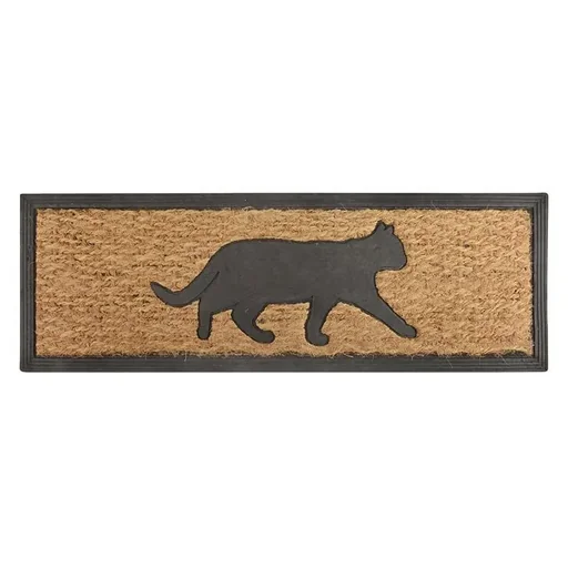 "Stufen Fußmatte Gummi/Kokos Katze image"