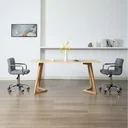 Esszimmerstühle 2 Stück Stoff hellgrau