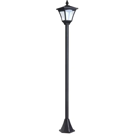 "Gartenlaterne Solar Laterne 10 Lumen Schwarz H120cm image"