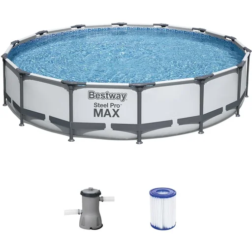"Rahmen Pool Stahl Pro Set Ø427cm image"