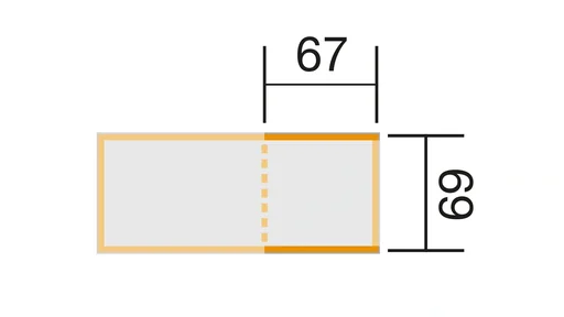 "Ergänzungssatz Hochbeet Modular, Wandstärke  21 mm, natur, 67 cm image"