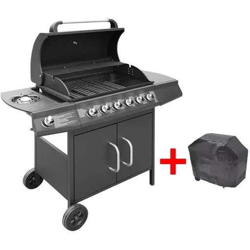 "Gasgrill 6+1 Kochzone schwarz image"