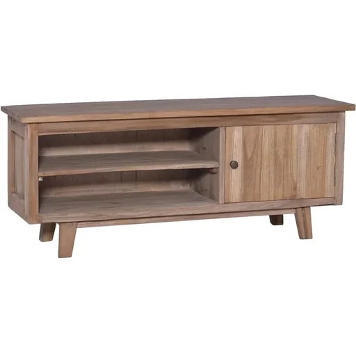 "TV-Schrank 100x30x40 cm massiv Teak image"