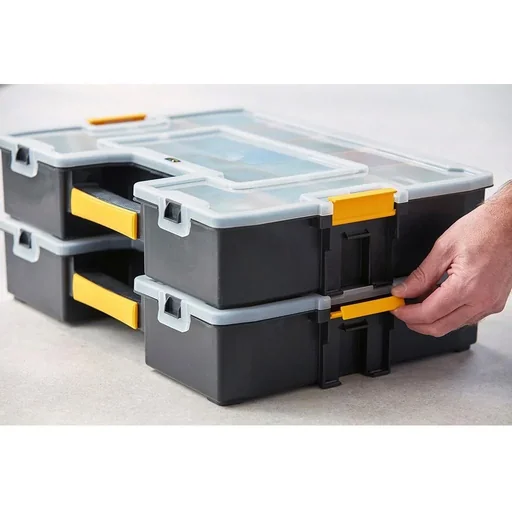 "SortMaster Organizer Combipack 2 Stück - abschließbar - stapelbar - 33x43x9 cm image"