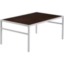 Vintage Couchtisch Beistelltisch Wohnzimmertisch Sofatisch Metallgestell gemasert 106 x 68 x 46 cm