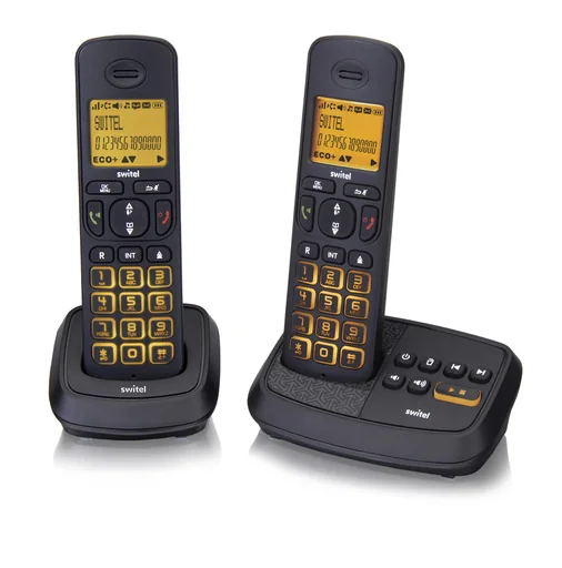 "Schnurloses DECT-Telefon mit Anrufbeantworter und zusätzlichem Mobilteil image"