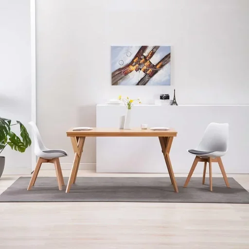 "Esszimmerstühle 2-Sitzer Kunstleder weiß und schwarz image"