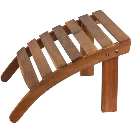 "Fußstütze aus Akazienholz für Gartenstuhl Adirondack, 48cm x 46cm x 32cm image"