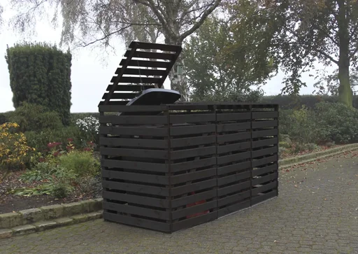 "Mülltonnenbox "Vario V" für 3 Tonnen, anthrazit image"