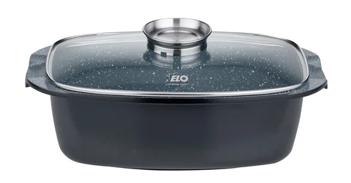 "Bräter Aluguss „PURE BASALT“, mit Glasdeckel, 5,1 Liter image"